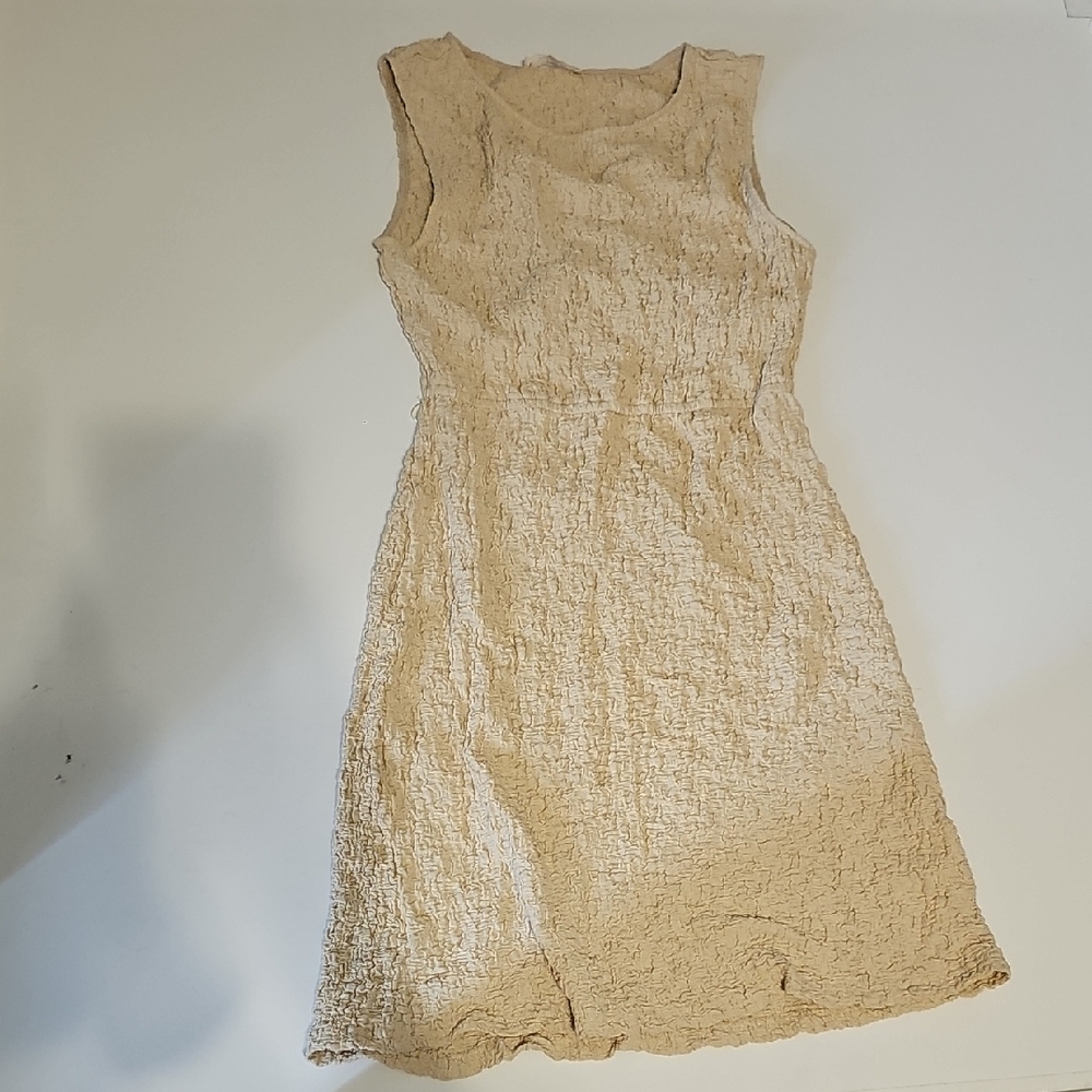 Bohme Textured Cream Mini Dress